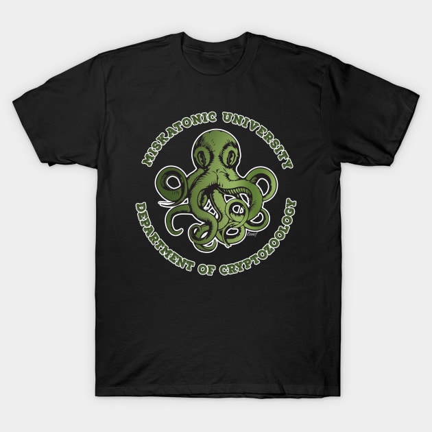 Cthulhu Tee- Cryptozoology Dept. T-Shirt by KennefRiggles